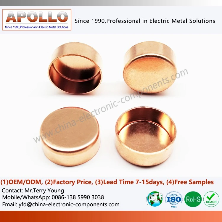 Round Polished Copper End Cap