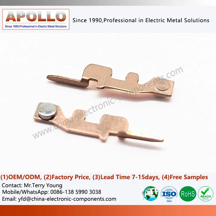 Precision Riveted Silver Contact Switching Terminal