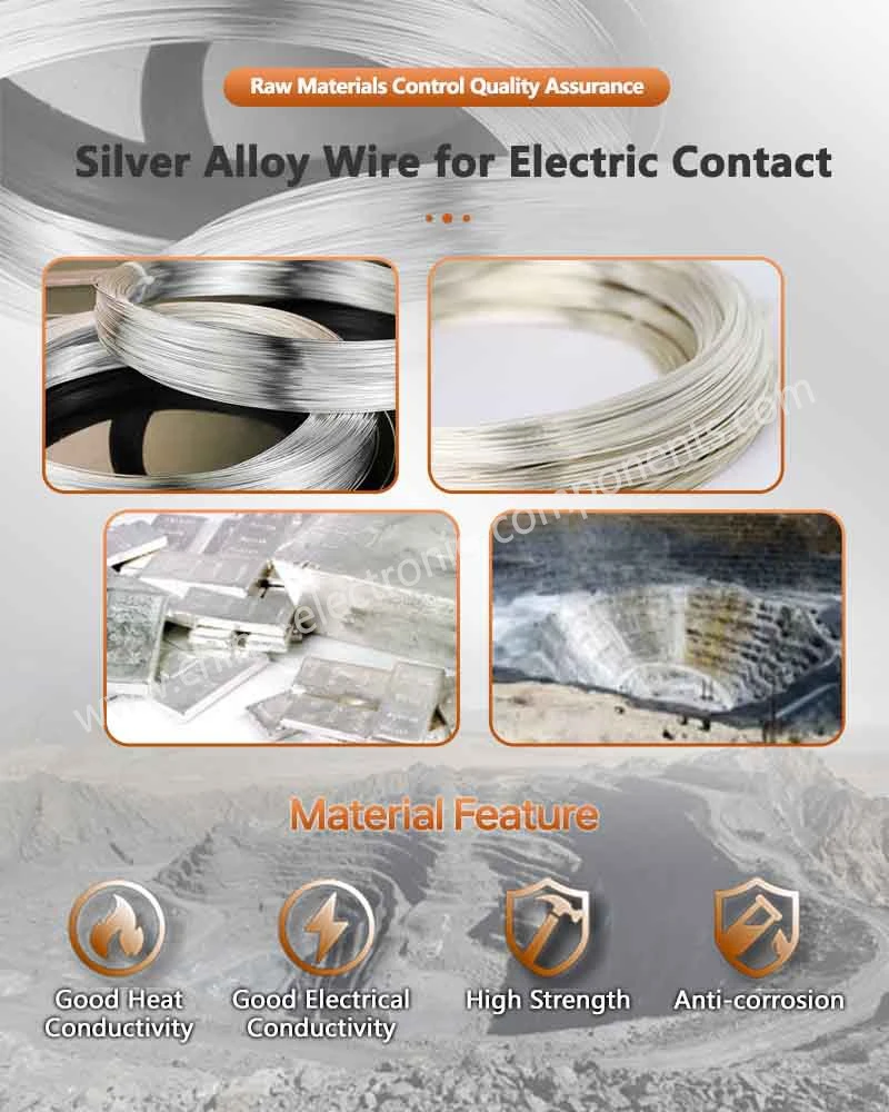 Silver Alloy Raw Material for silver cadmium oxide electrical contacts Silver Alloy Raw Material for silver cadmium oxide electrical contacts
