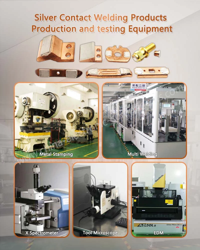 AgCu Contact Assemblies for Switchgear Products Production and testing Equipment AgCu Contact Assemblies for Switchgear Products Production and testing Equipment