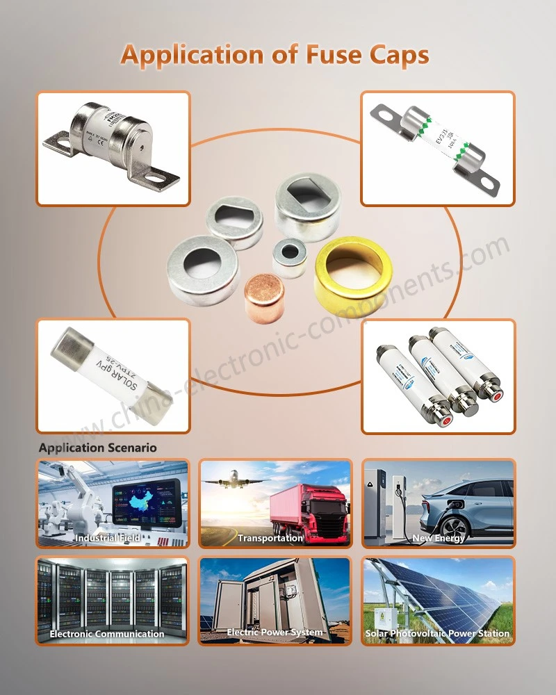 Application of Fuse end cap brass Application of Fuse end cap brass