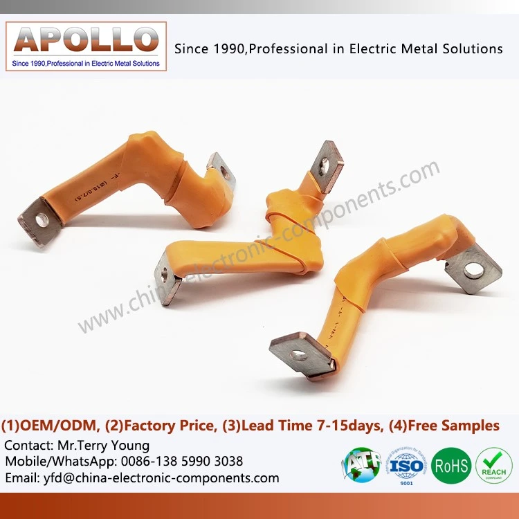 Custom Insulated Copper Busbar With Pvc Dipping Custom Insulated Copper Busbar With Pvc Dipping