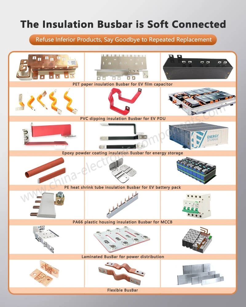 Copper Busbars with Different Insulation Methods Copper Busbars with Different Insulation Methods