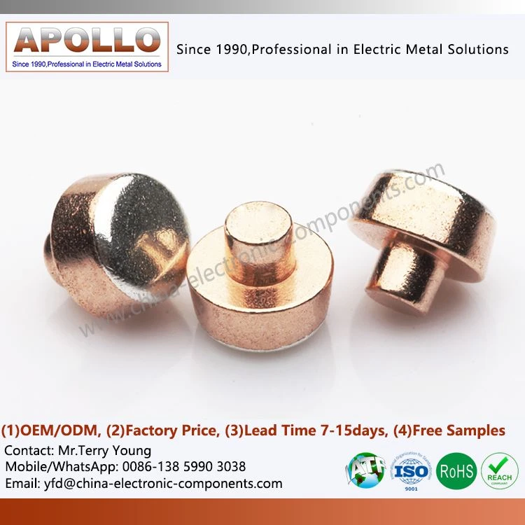 Round Bi Metal Electrical Contact Rivet