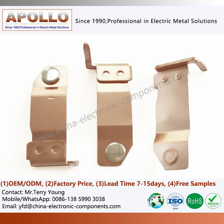 Stamped Metal Rivet Contact Components