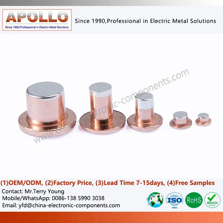 Customized Tri-metal Contact Rivets