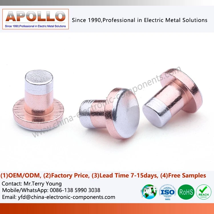 Electrical Tri-Metal Rivet
